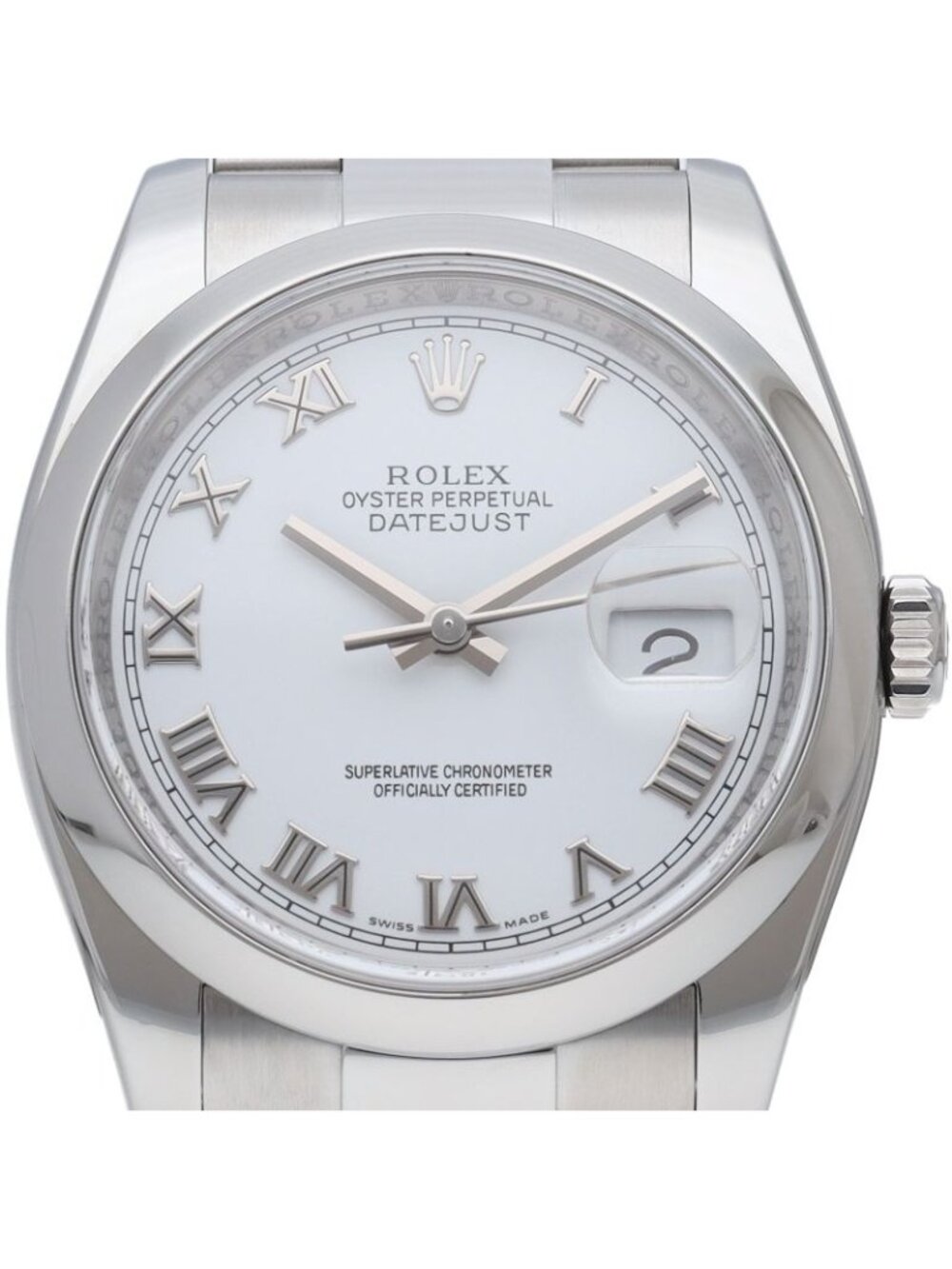 Rolex Datejust 36 Watch Oyster SS White 20